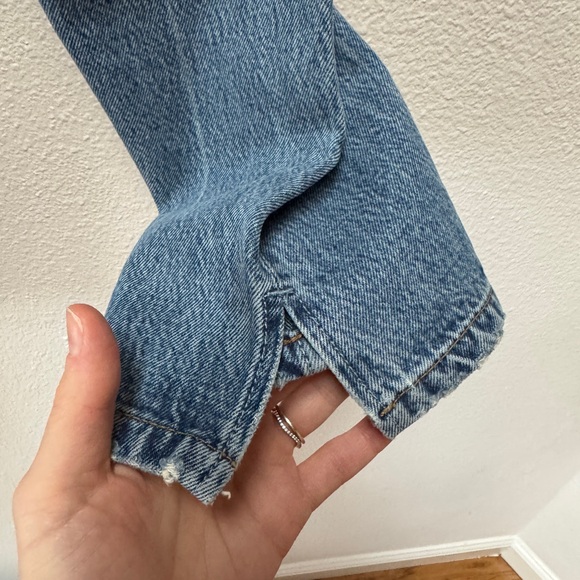 Reformation Cynthia High Rise Straight Long Jeans, Colorado Wash - Picture 13 of 13